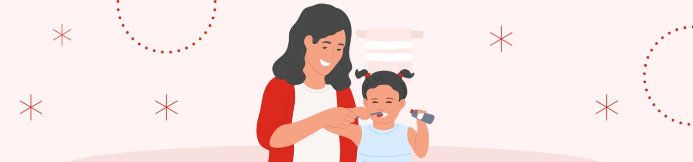 Как научить ребёнка чистить зубы щёткой?