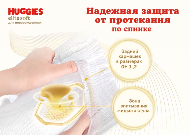 НОВИНКА! Умные подгузники Huggies® Elite Soft