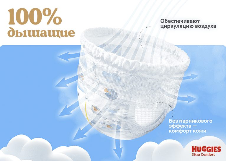 Трусики-подгузники Huggies® Ultra Comfort для мальчиков
